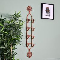 Side view of Rustic "Artisan Avenue" Wine Rack