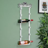 Wall Mounted Heart Wine Rack in Situ with Wine Bottles