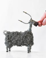 Scale image of scrap metal art sculpture