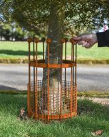 Scale Of The Wrought Iron Traditional "Burghley" Rustic Tree Guard