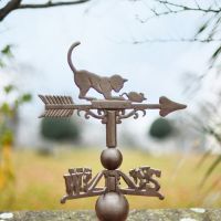 Standard Rustic Cat & Mouse Weathervane Topper