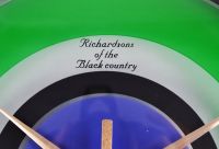 “Adris” Lime Green and Blue Bathroom Wall Clock 