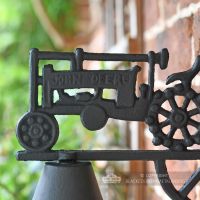 Cast Iron Garden Bell - Tractor