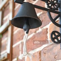 Cast Iron Garden Bell - Tractor