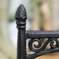 Black Cast Iron Scroll Design Boot Scraper