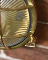 Antique Brass Nautical "Bow" Wall Light 
