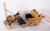 1829 Stephenson “Rocket” Steam Locomotive model 