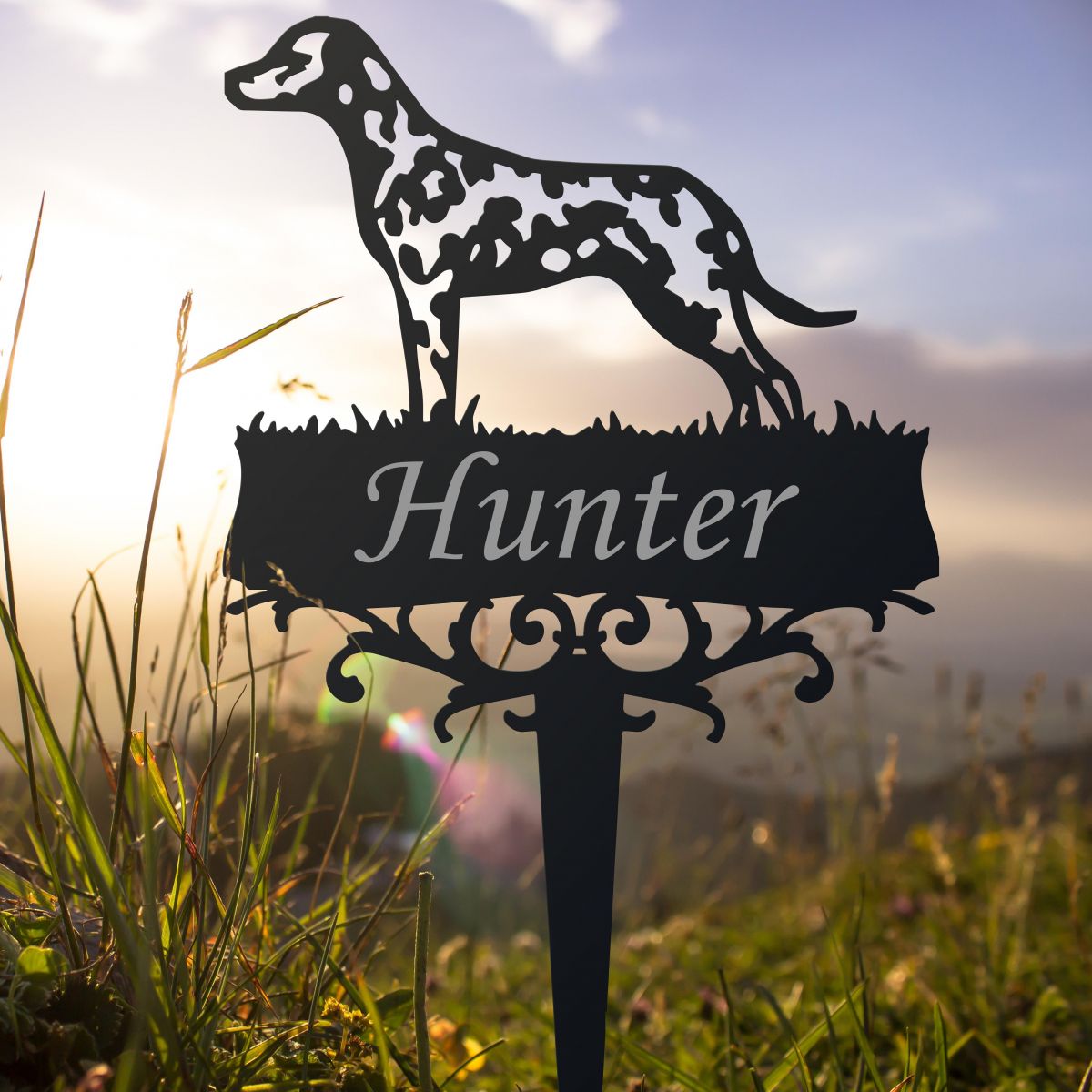 Dalmatian Memorial Ground Spike with Personalisation 