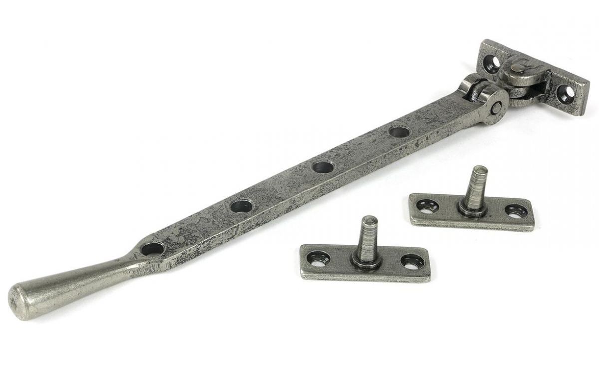 10" Pewter Four Pin Window Stay - 296mm