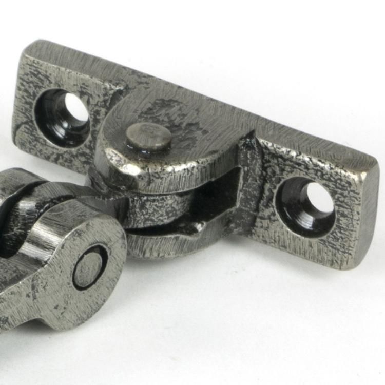 Close-Up of 10" Pewter Four Pin Window Stay - 296mm