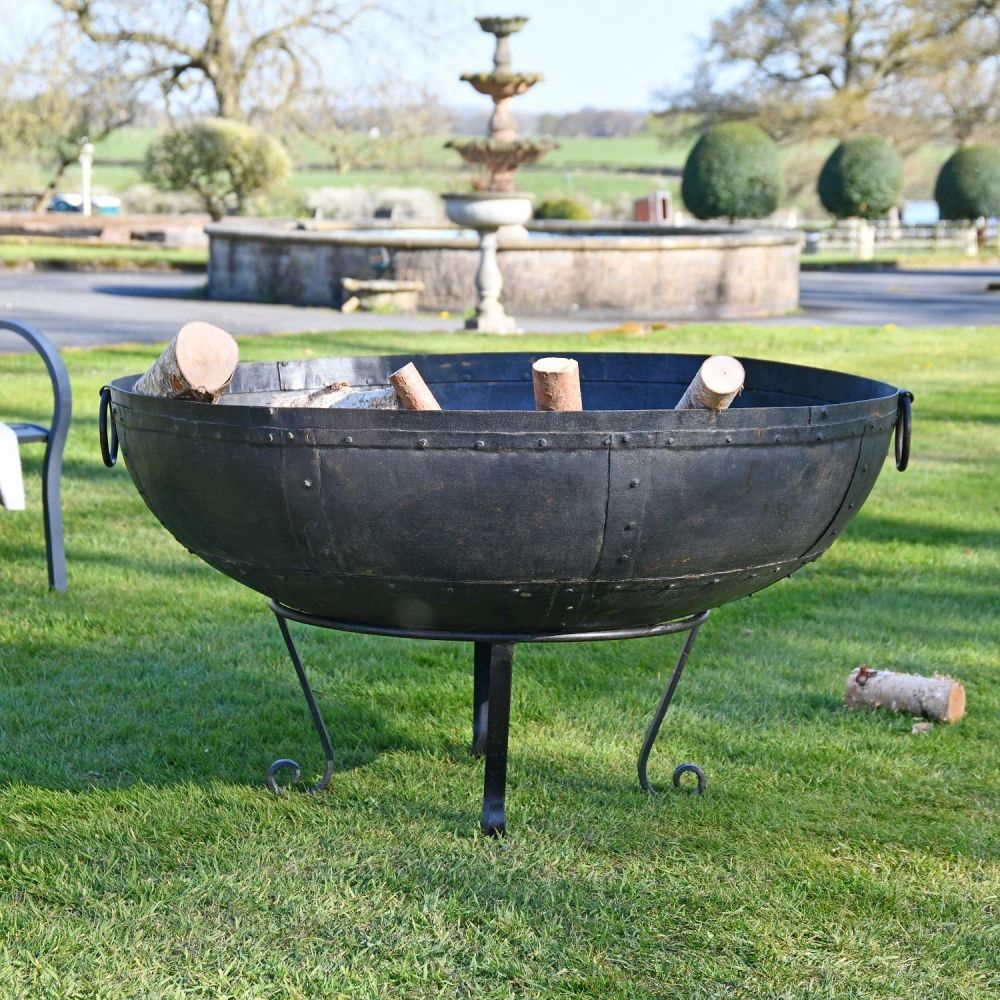Iron Kadai Fire Bowl - 120cm