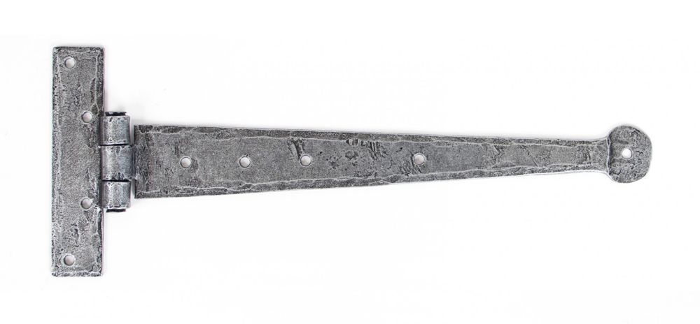 12" Round Ended Pewter Tee Hinges