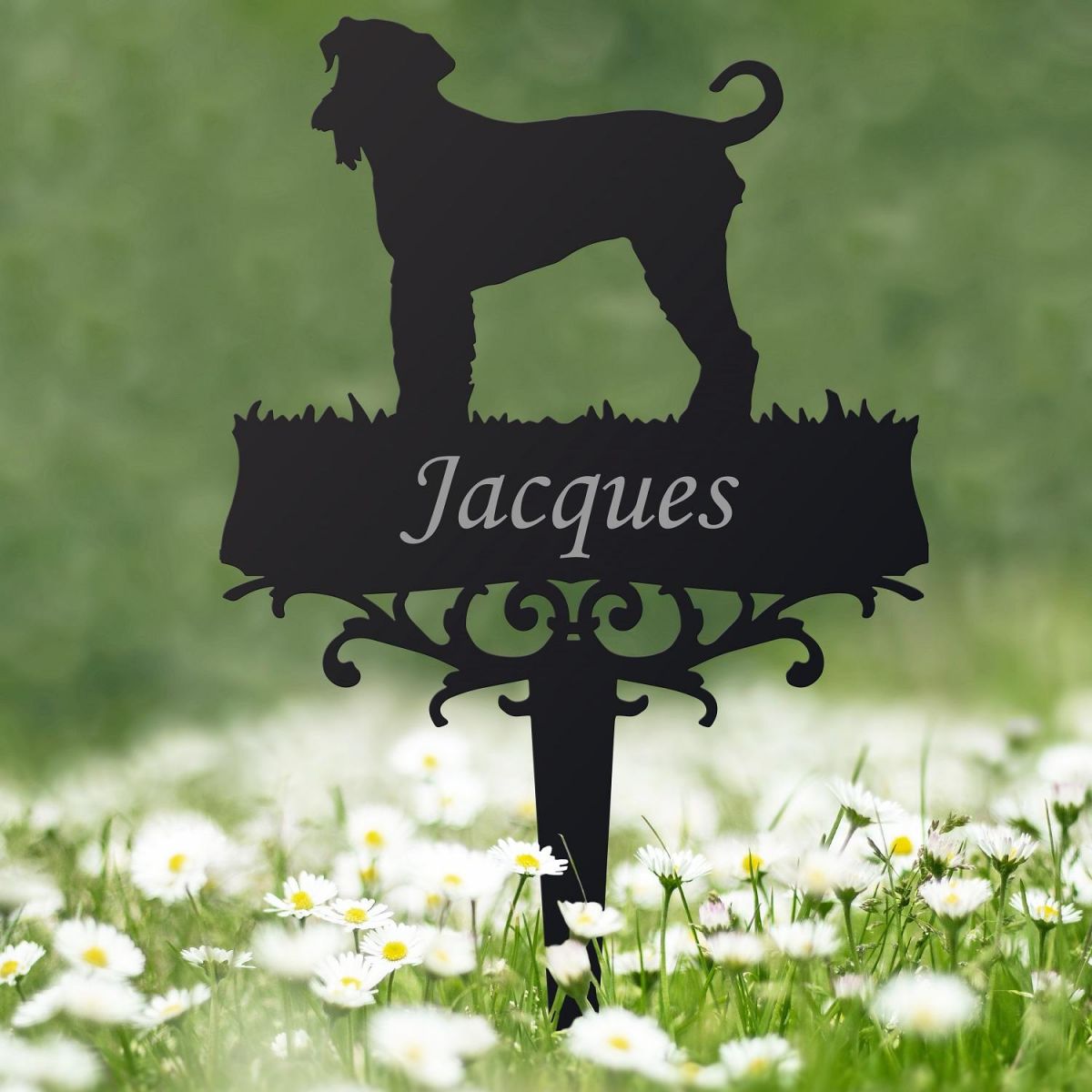 Airedale Terrier Memorial Ground Spike