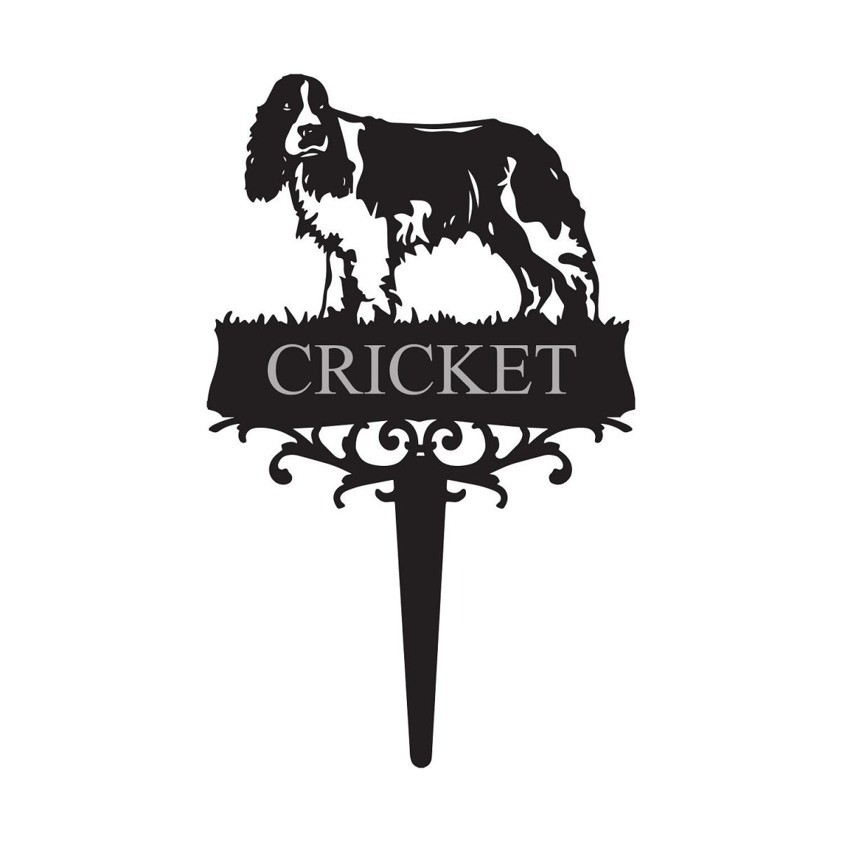 English Springer Spaniel Memorial Ground Spike 
