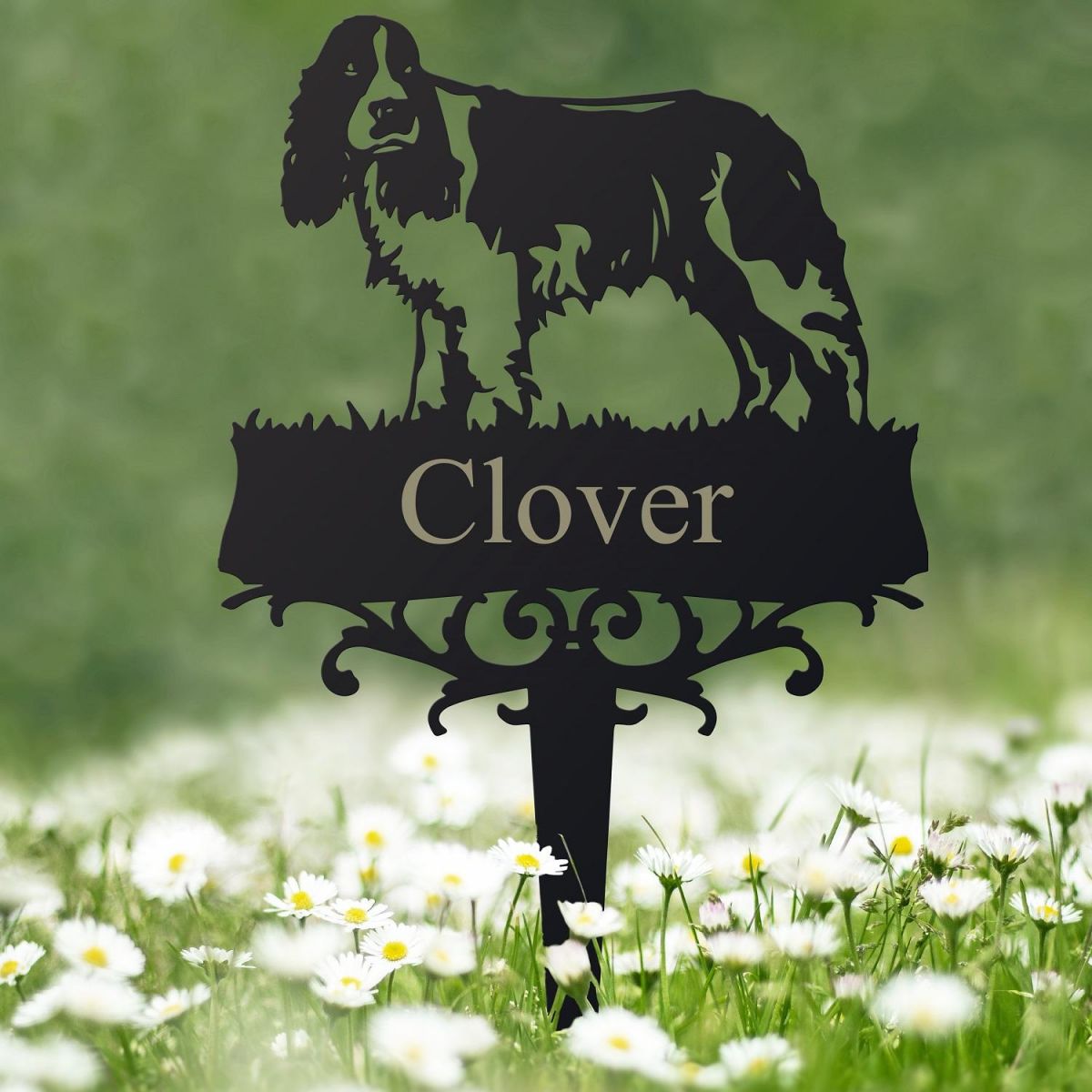 English Springer Spaniel Memorial Ground Spike 