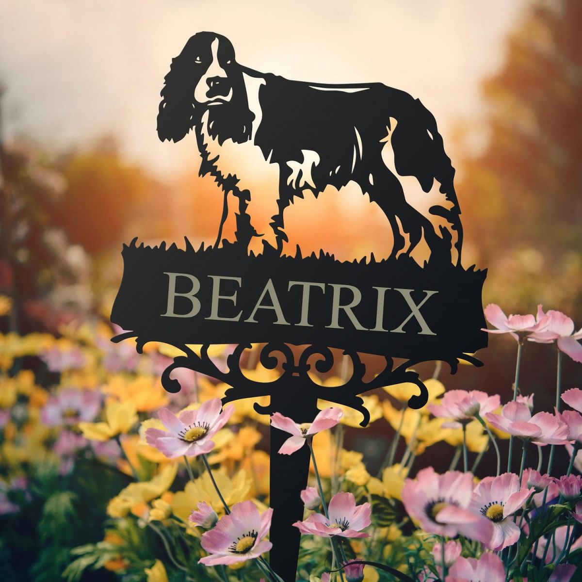 English Springer Spaniel Memorial Ground Spike 