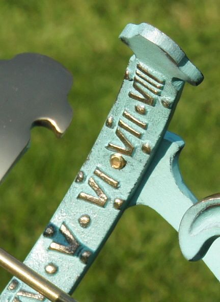 Embossed Numerals on the Inside of the Armillary