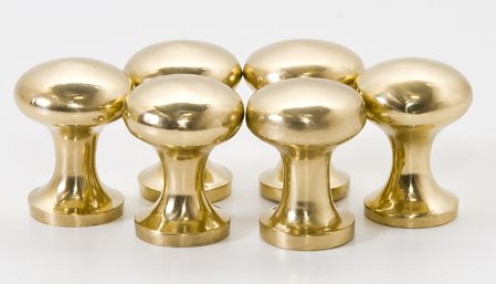 “Wythenshawe Regency” Solid Brass Mushroom Door Knobs “Wythenshawe Regency” Solid Brass Mushroom Door Knobs