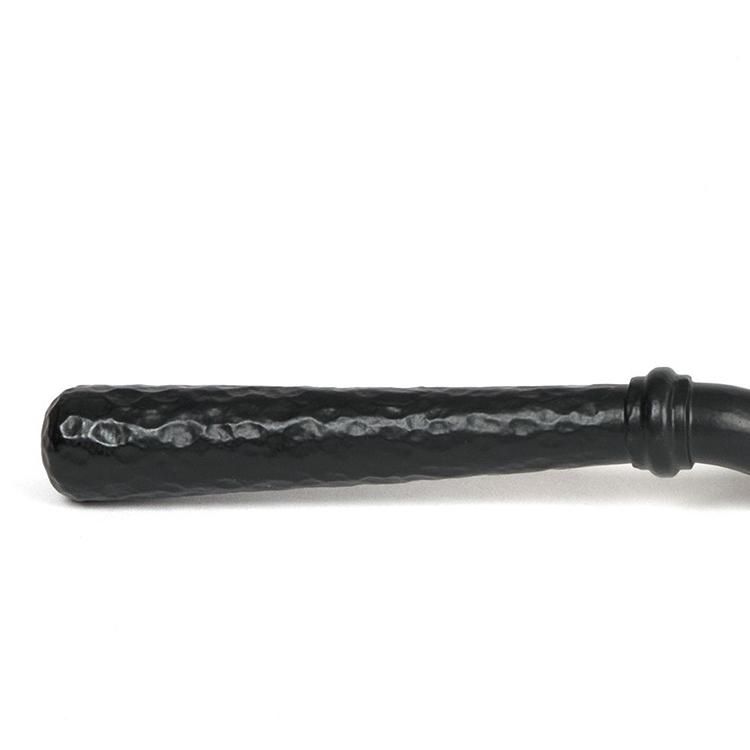 Close-Up of Handle for 16mm Matte Black Hammered Espagnolette Window Handle - Left Hand Close-Up of Handle for 16mm Matte Black Hammered Espagnolette Window Handle - Left Hand