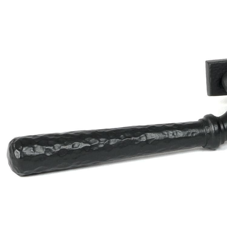 Close-Up of Handle for 16mm Matte Black Hammered Espagnolette Window Handle - Right Hand Close-Up of Handle for 16mm Matte Black Hammered Espagnolette Window Handle - Right Hand