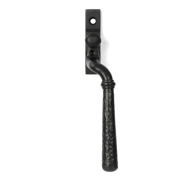 16mm Matte Black Hammered Espagnolette Window Handle - Right Hand 16mm Matte Black Hammered Espagnolette Window Handle - Right Hand