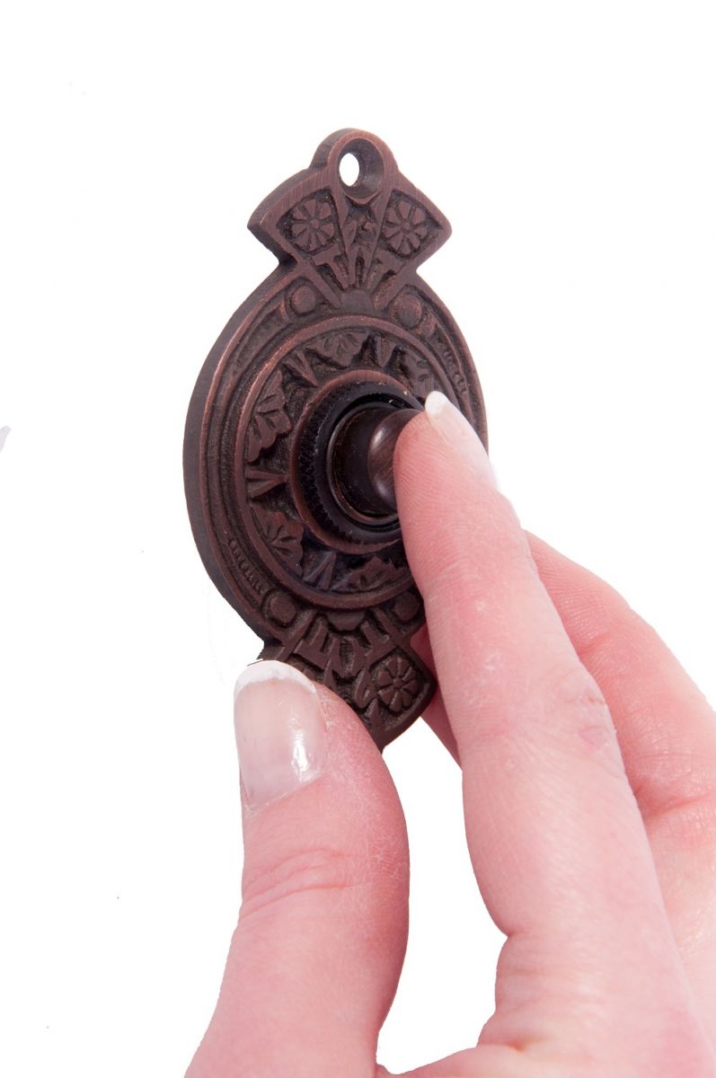 “Hampern Close” Antique Copper Decorative Bell Push