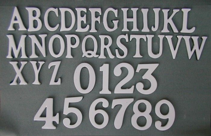 1.5 - 2 Inch Self Adhesive Numbers & Letters Chrome (Solid Brass)