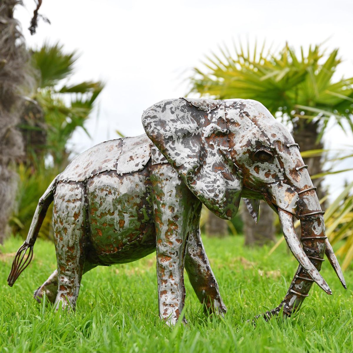Elephant in a Rustic Metal Finish