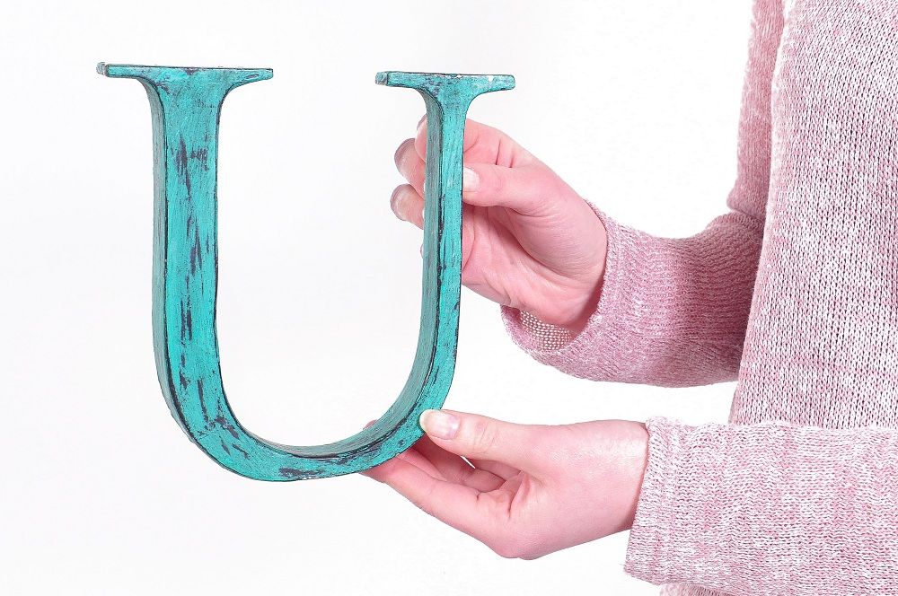 “Vividly Vintage” 7" Fabricated Steel Alphabet