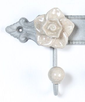 “Jacinthe” Vintage floral hooks