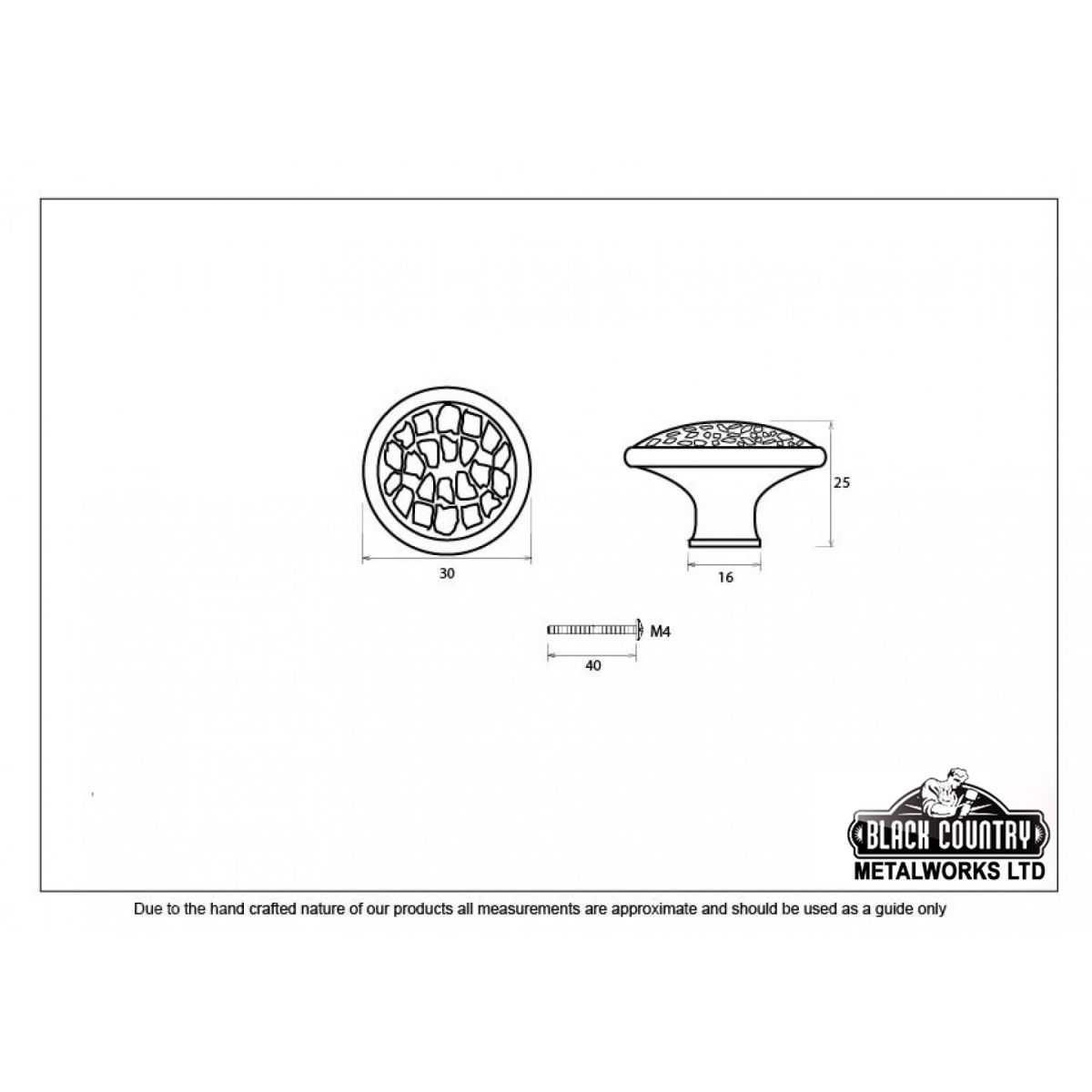 30mm Hammered Pewter Cabinet Knob Dimensions 30mm Hammered Pewter Cabinet Knob Dimensions