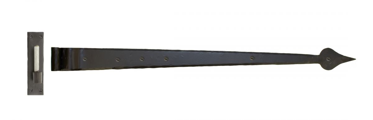 35" Cranked Cast Iron Door Hinges