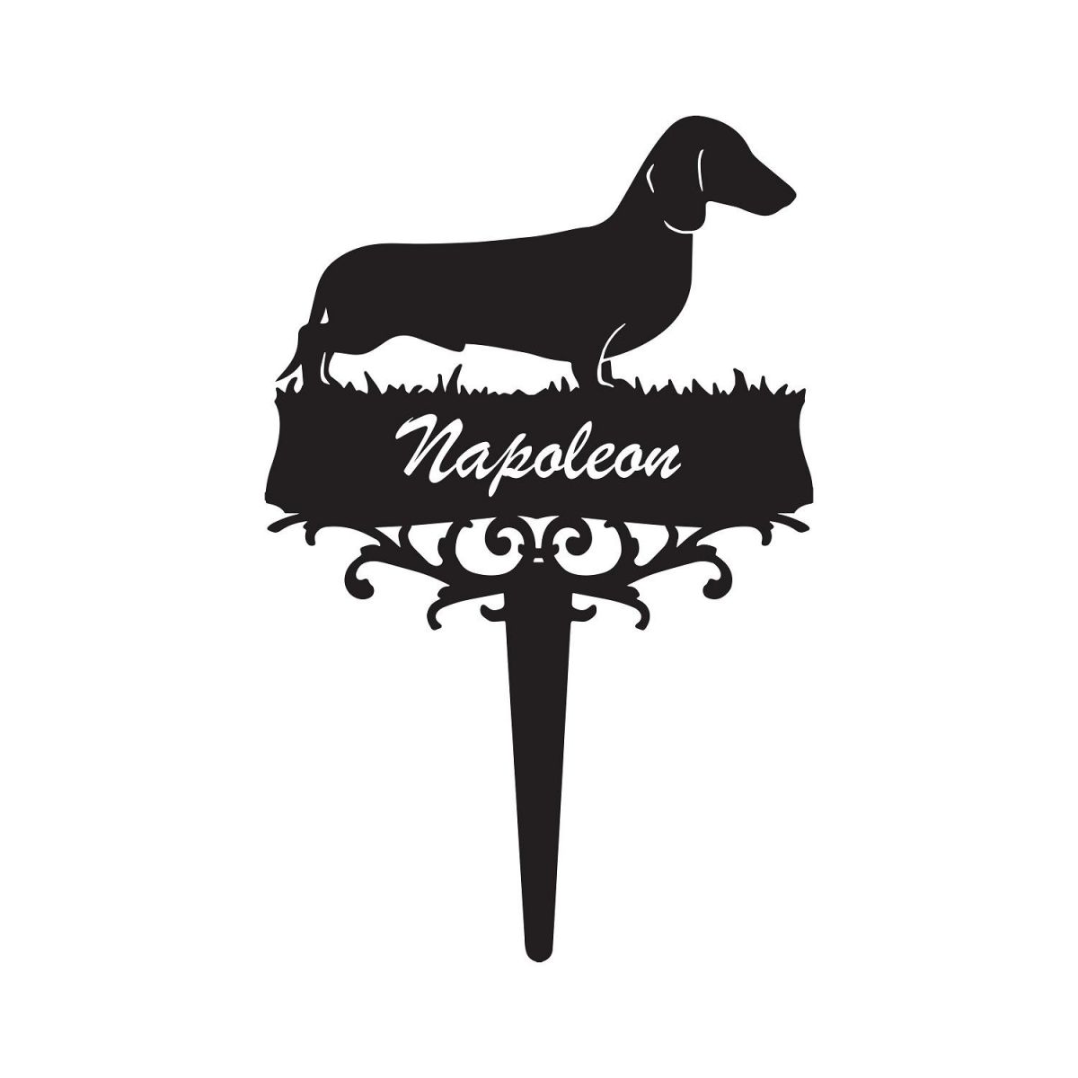 Dachshund Memorial Ground Spike 