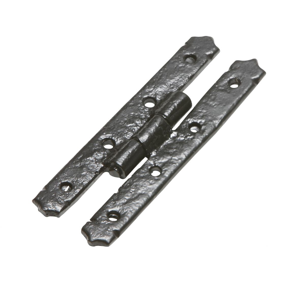 4" Plain Design Antique Black Malleable Iron Cabinet Hinge