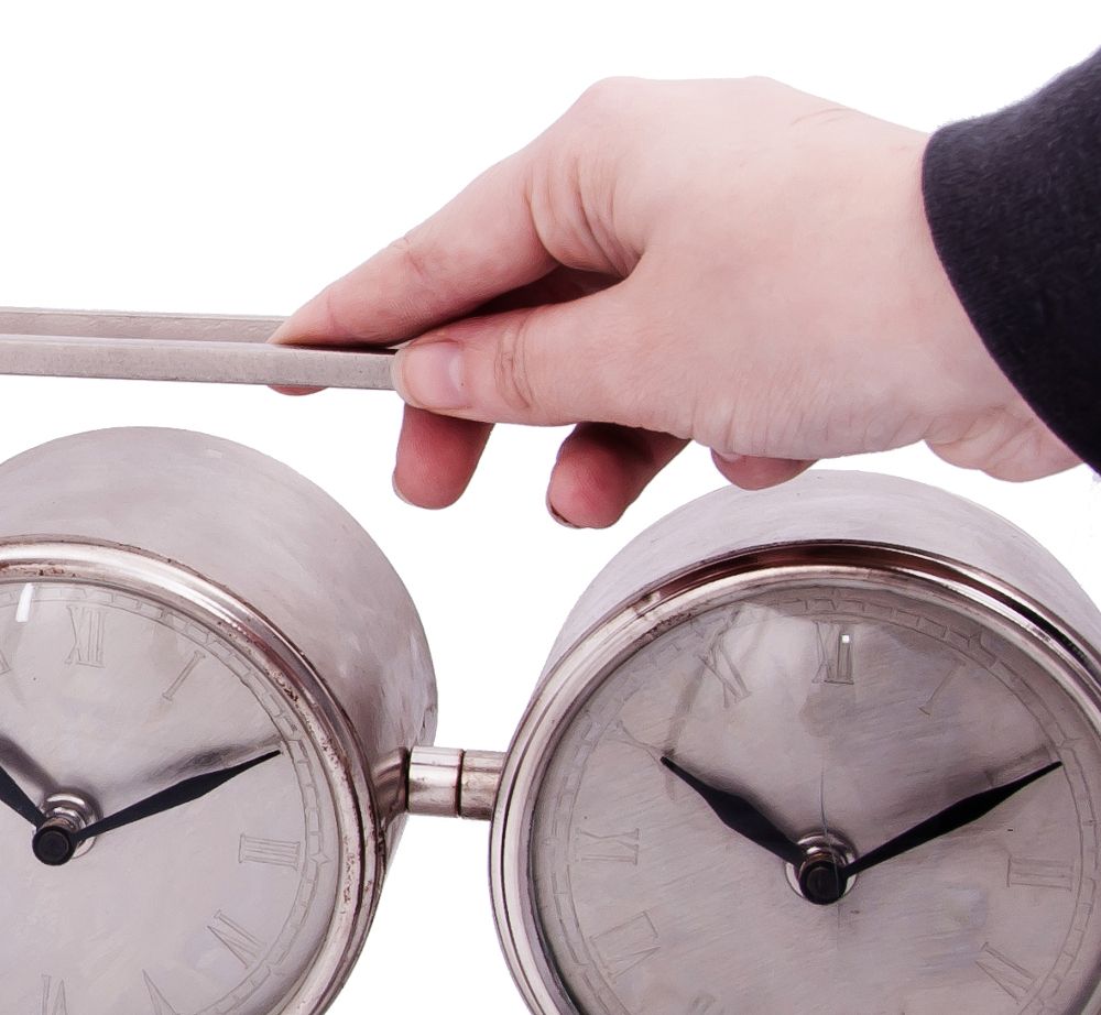 “Aberdare Avenue” Four Time Zones Cast Iron Mantel Clock