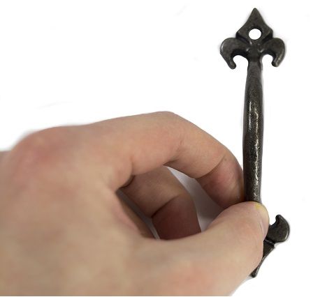 "Pencarrow Manor" 4" Fleur De Lys Iron Pull Handle "Pencarrow Manor" 4" Fleur De Lys Iron Pull Handle