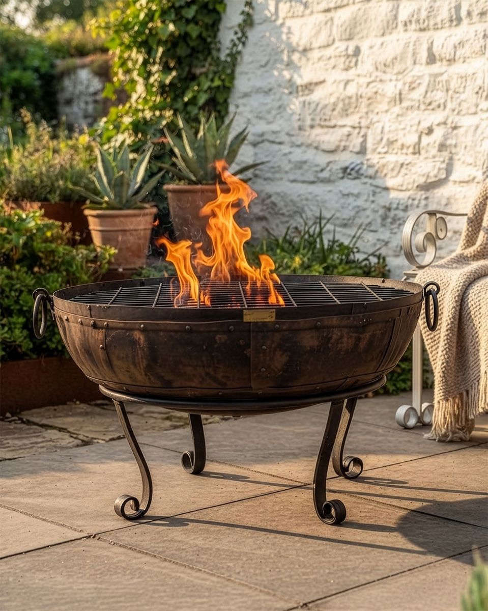 Iron Kadai Fire Bowl - 140cm Digital Illustration