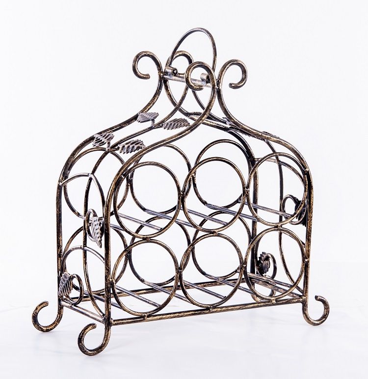 "Lille" Table Top Vintage Wine Rack
