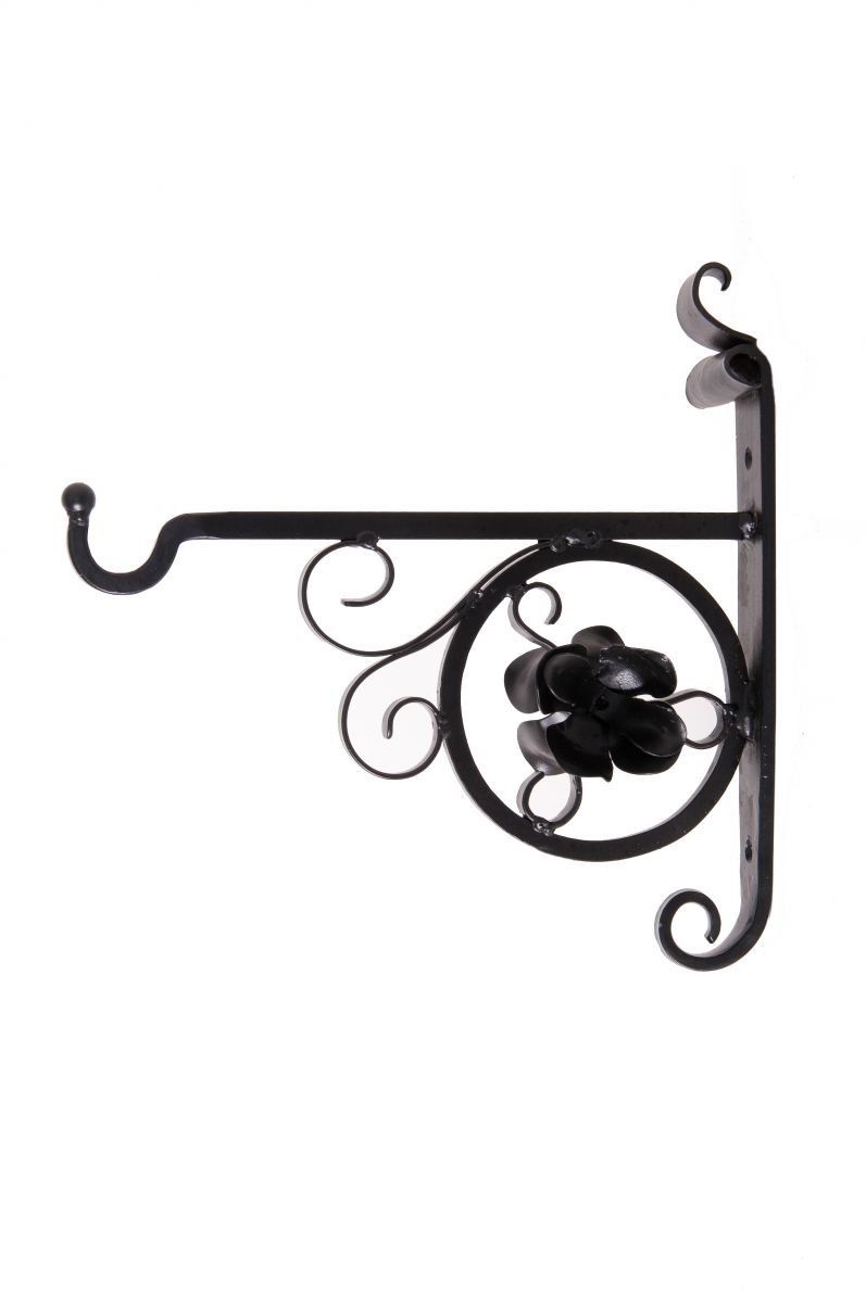 Scroll & Flower Design Hanging Basket Brackets & Baskets Scroll & Flower Design Hanging Basket Brackets & Baskets