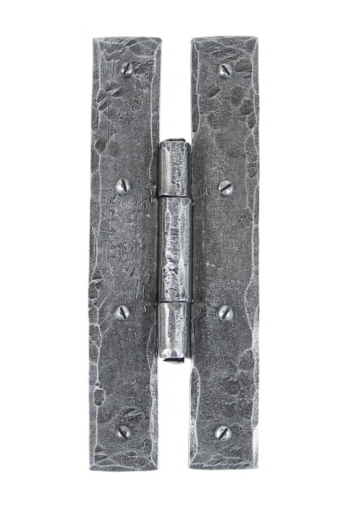 7" Pewter H Hinge Pair