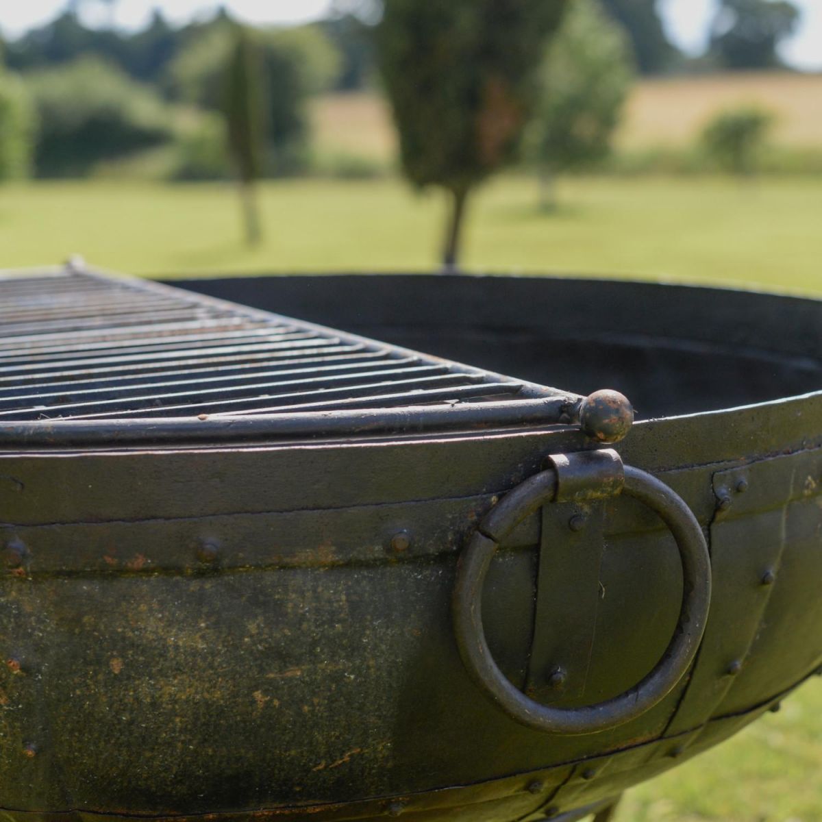 Close up of Half Grill on Kadai Bowl 