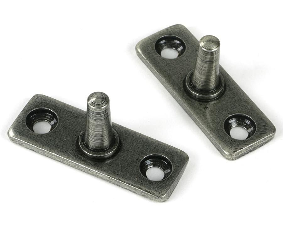 Close-Up of Pins for 8" Pewter Three Pin Window Stay - 249mm