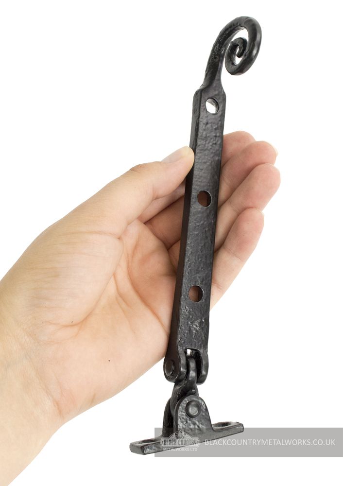 8" Monkey Tail Iron Window Stay
