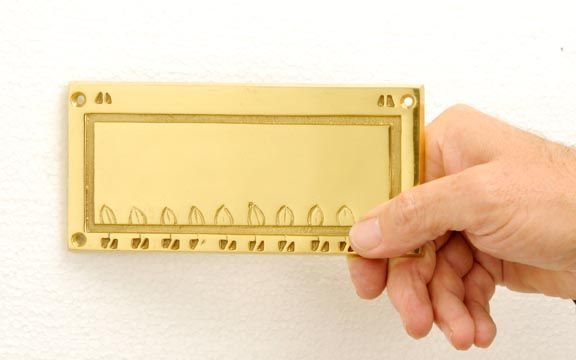 Rectangular detailed engraveable sign Rectangular detailed engraveable sign