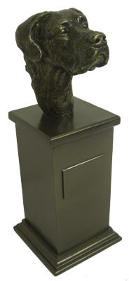 Boxer Dog Bronze Treat Jar Boxer Dog Bronze Treat Jar