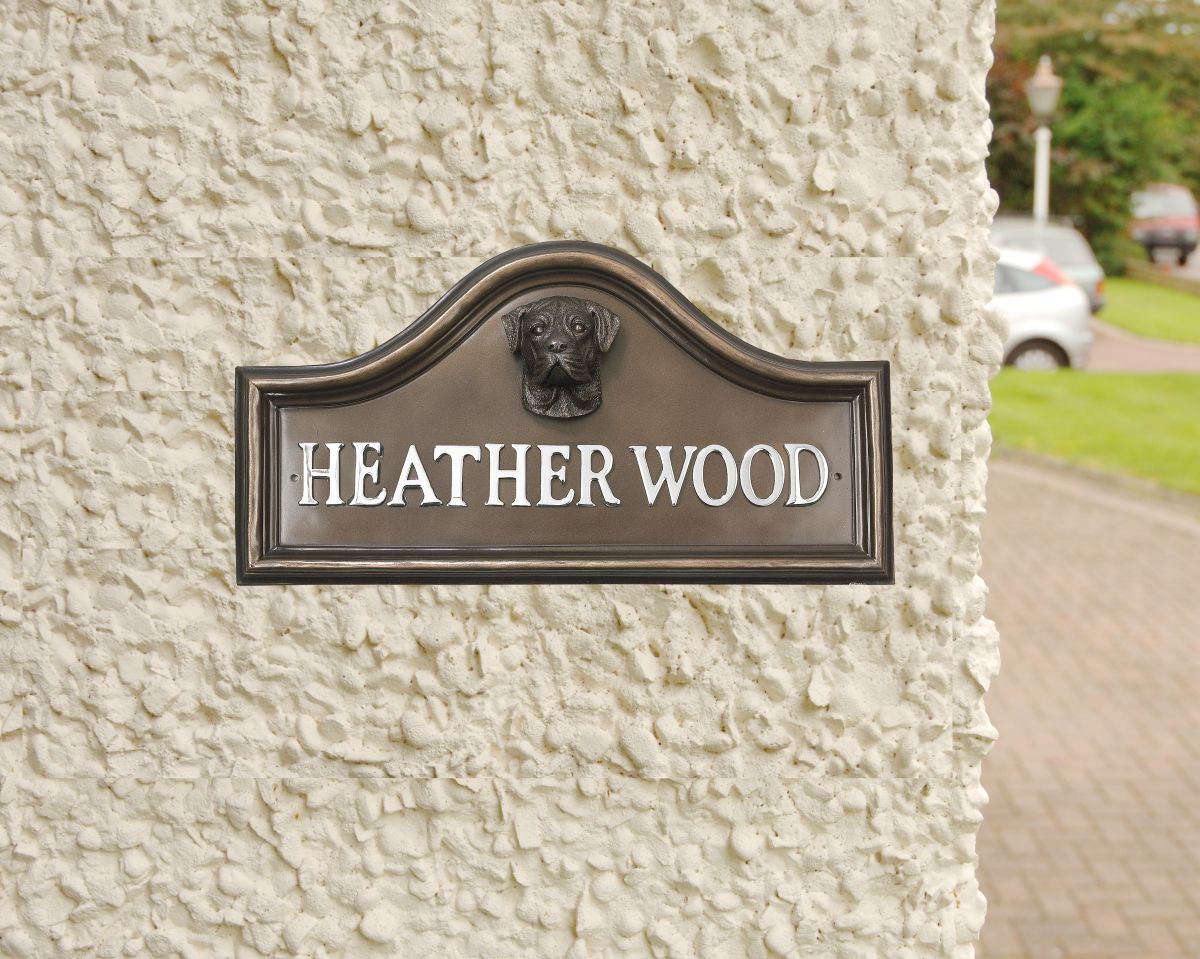 Boxer House Name Plaque