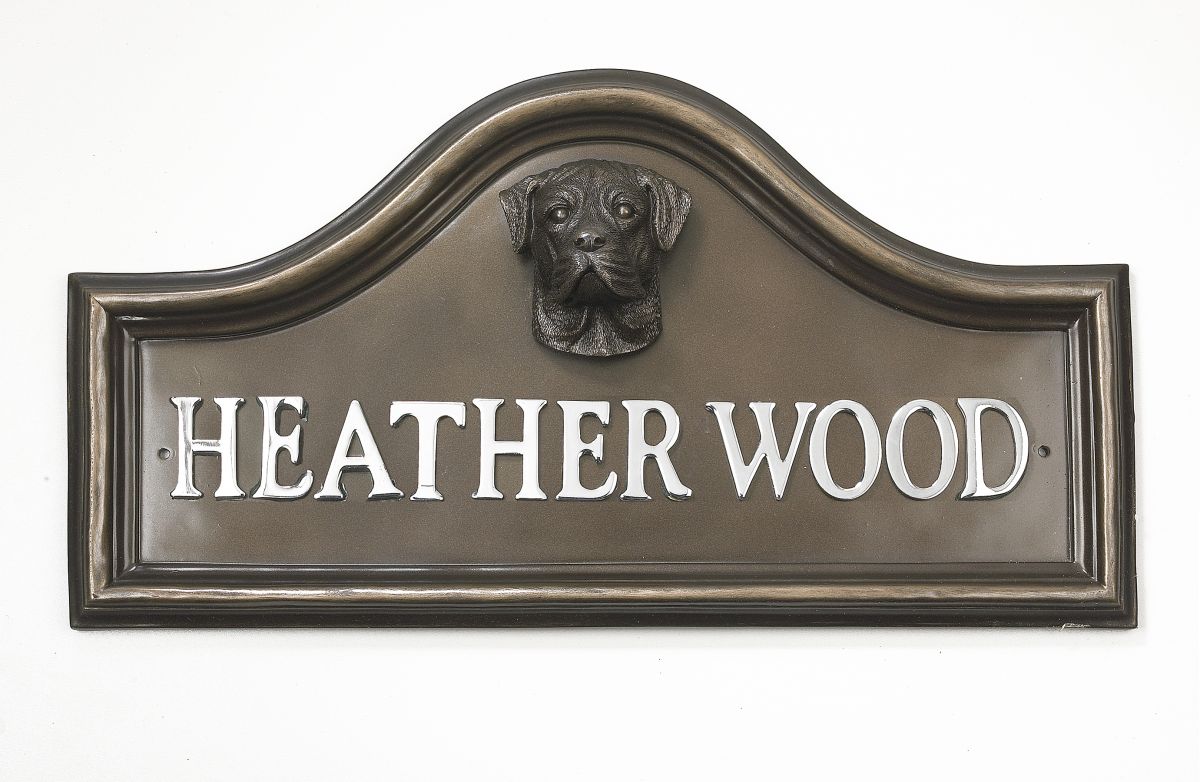 Boxer House Name Plaque