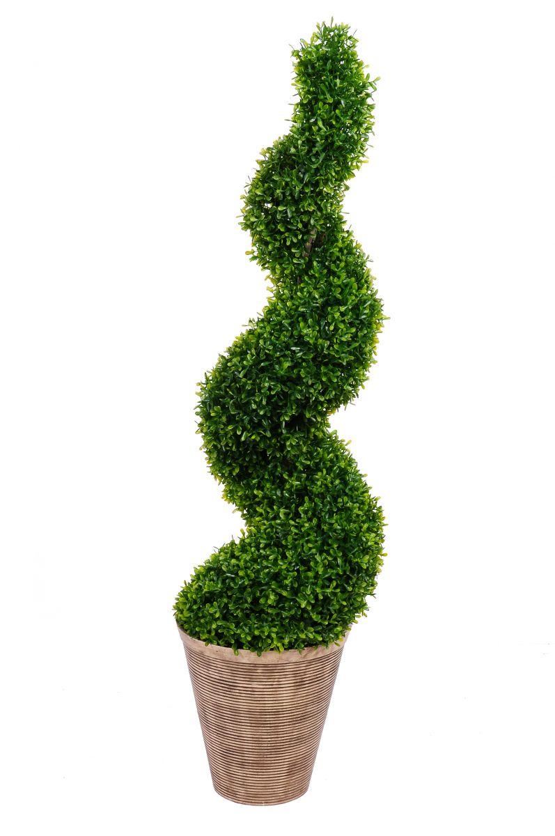 “New Moon Lodge” contemporary aluminium planters finished in "rattan" colour wash