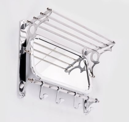 “Montague” Bathroom Shelf, Mirror and Hook Rail.