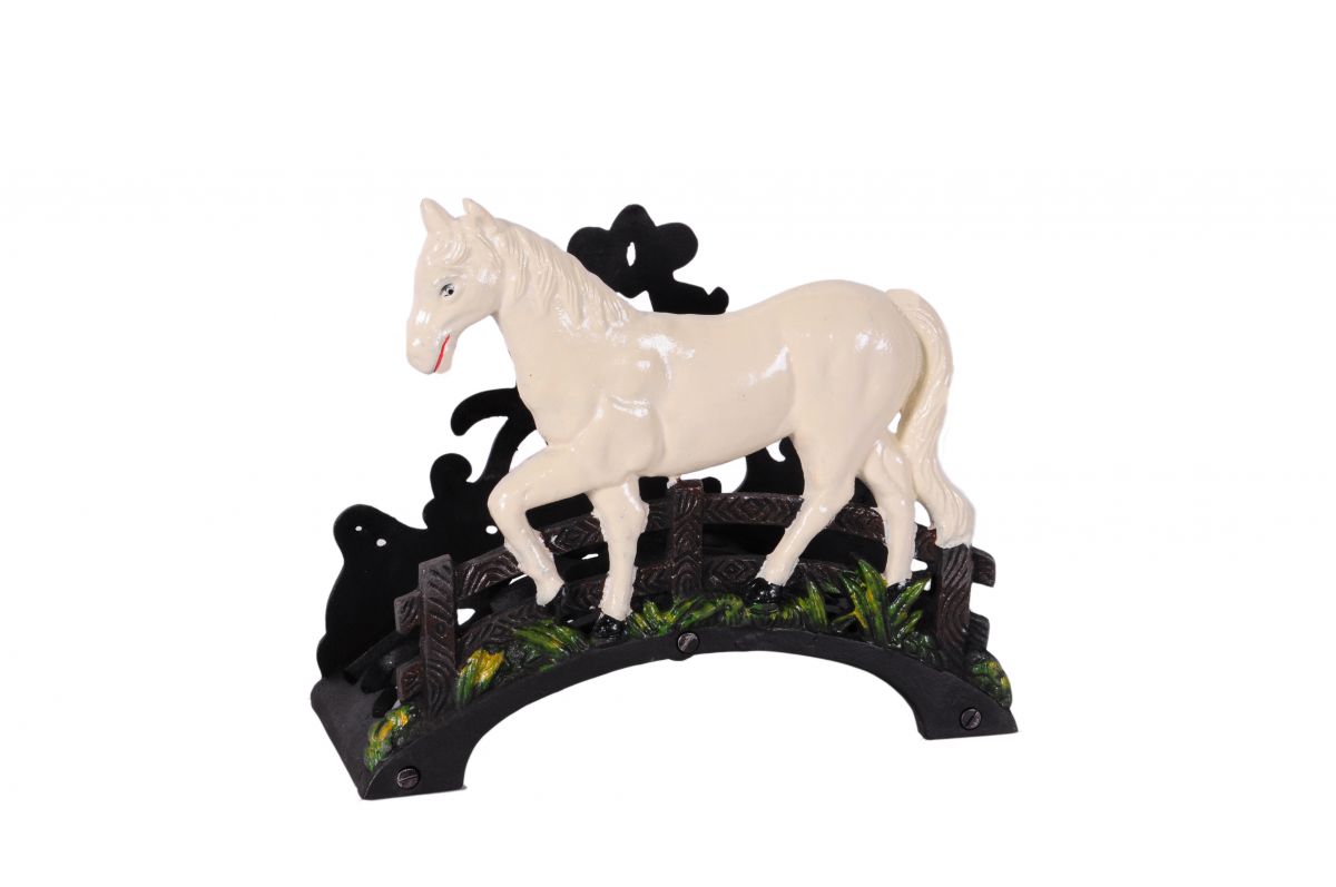 "Sweet Meadow" Garden Hose Holder with "Pony" scene